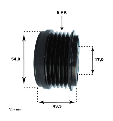 Koło pasowe alternatora WRC OAP7031