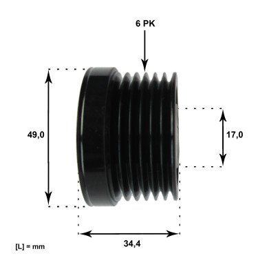 Koło pasowe alternatora BMW 1 E81 E82 E87 E88 116 118 120 130
