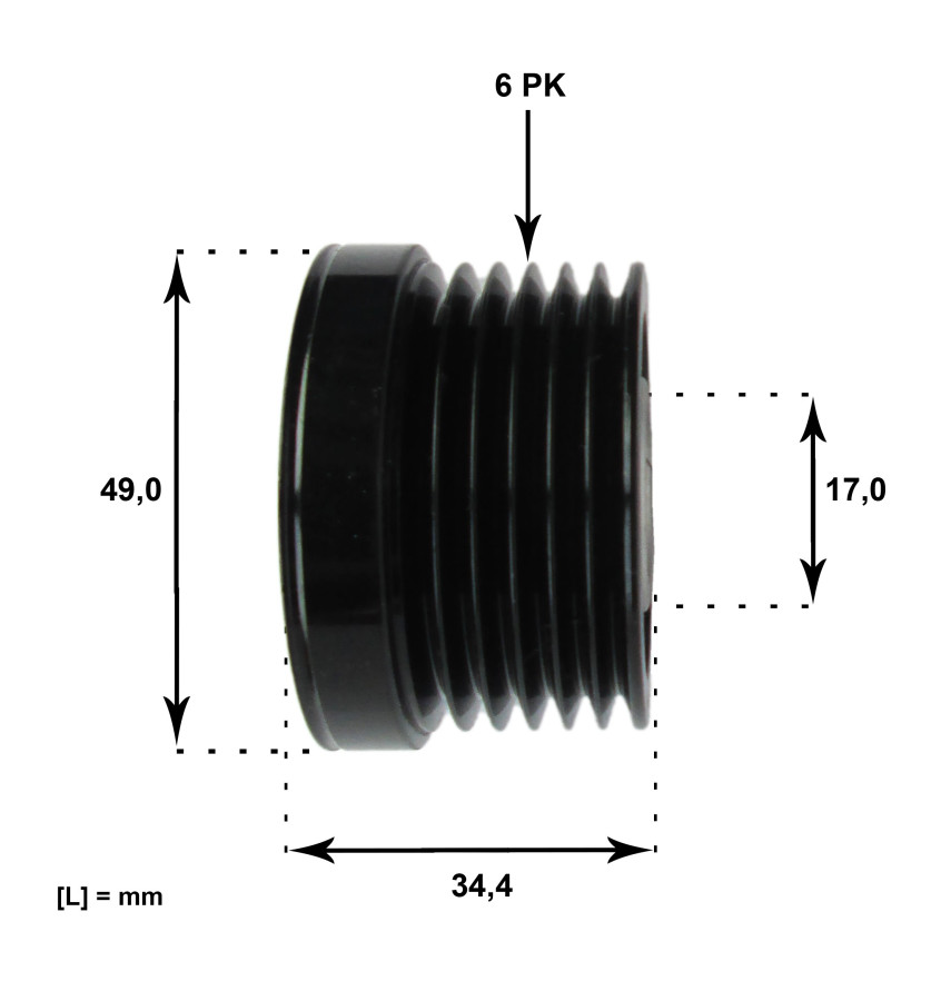 Koło pasowe alternatora BMW 1 E81 E82 E87 E88 116 118 120 130