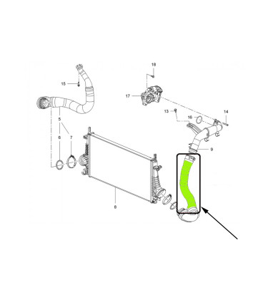 Przewód turbiny WRC 5700008