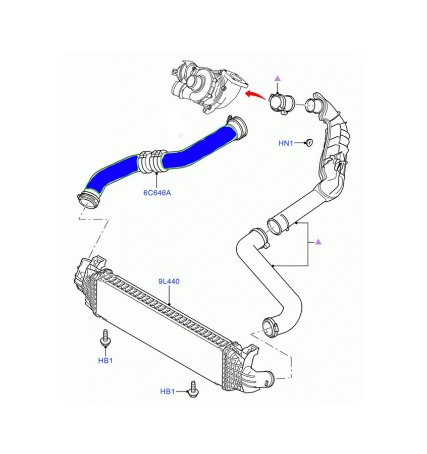 Przewód turbiny WRC 5700012