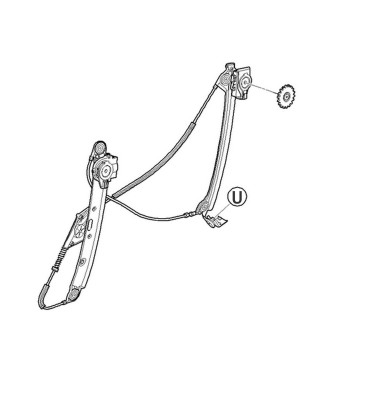 Podnośnik szyby lewy przód elektryczny WRC 6500180