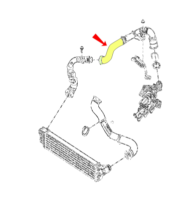 Przewód intercoolera WRC 5700043