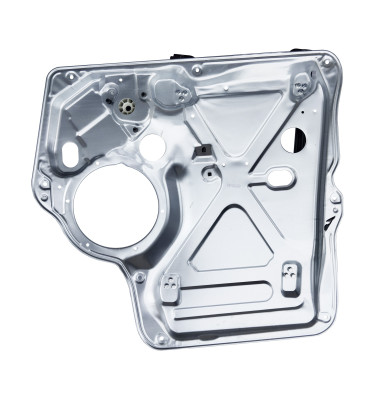 Podnośnik szyby prawy przód elektryczny WRC 65BL100 z blachą