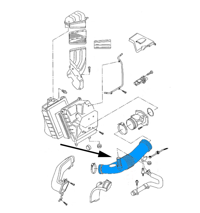Przewód filtra powietrza WRC 5700049