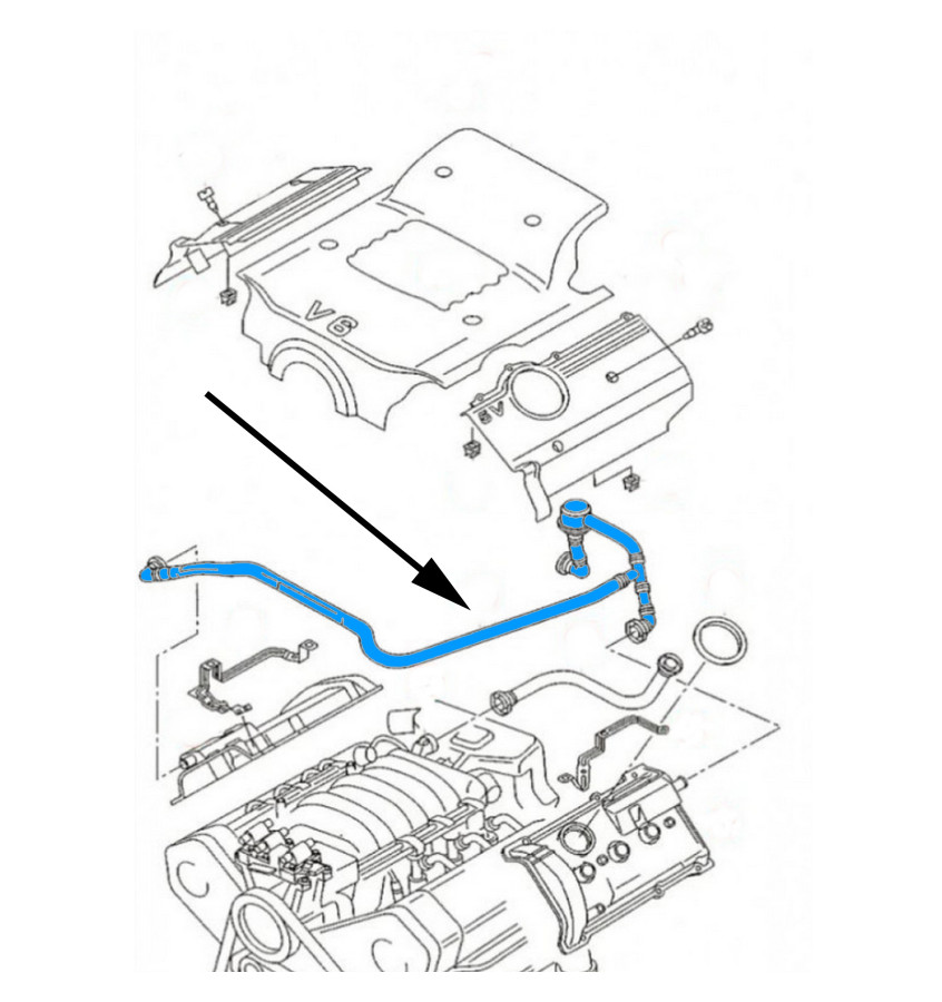 Przewód odmy silnika WRC 5700050