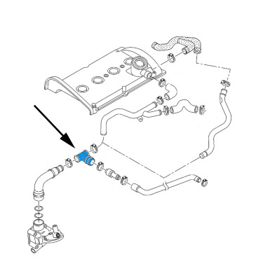 Przewód odmy silnika WRC 5700065