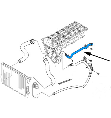 Przewód układu chłodzenia WRC 5740059