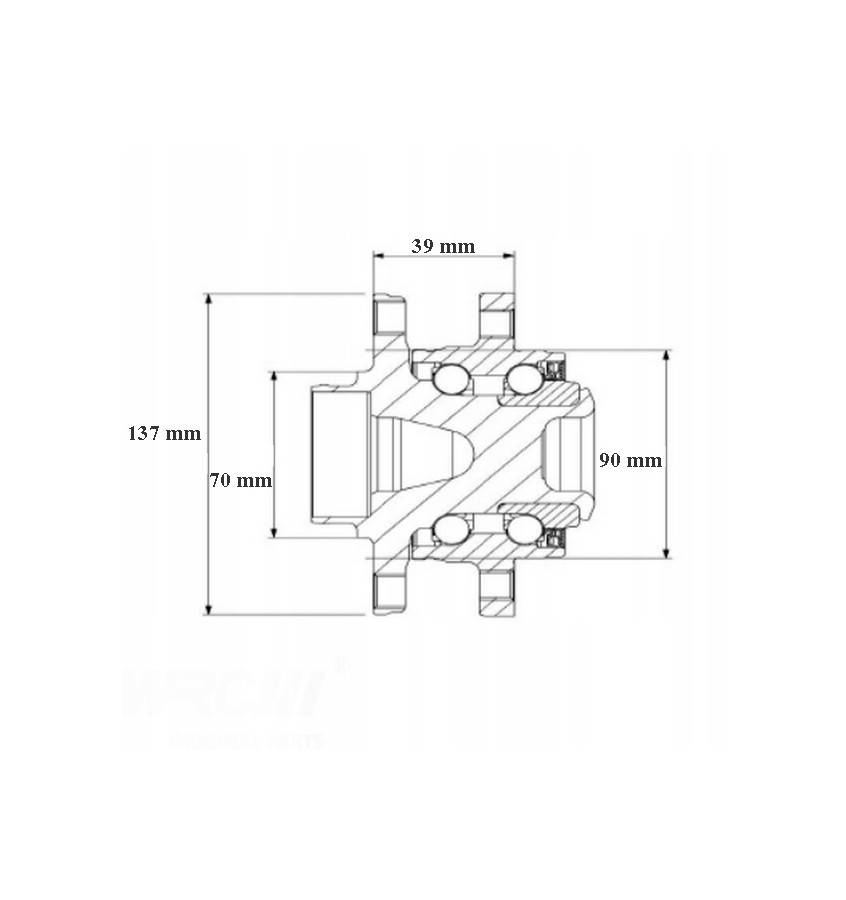 Front wheel bearing WRC 4600023