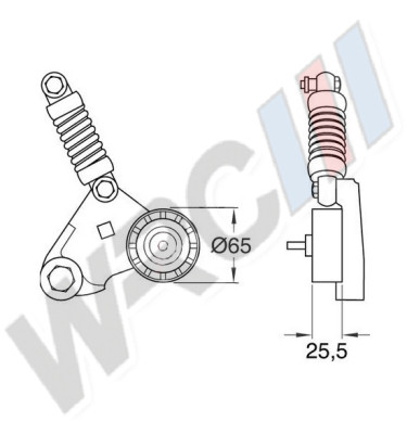 Napinacz paska wieloklinowego WRC 24429