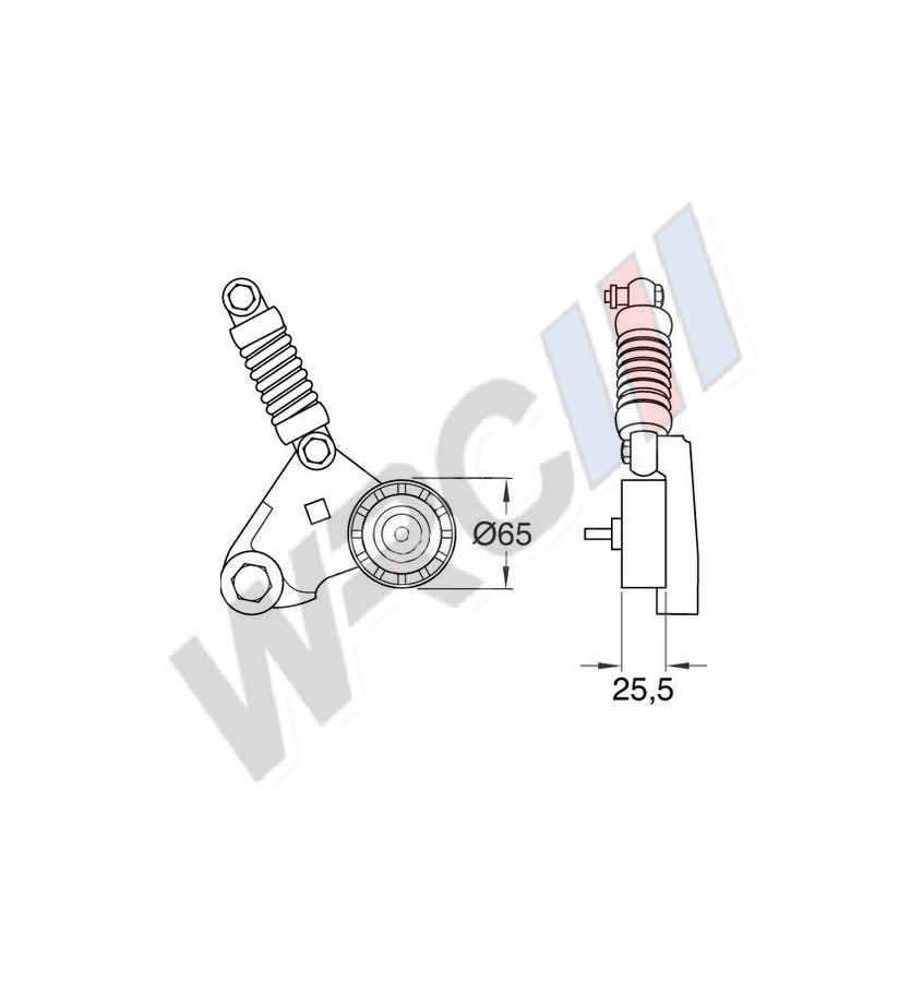 Napinacz paska wieloklinowego WRC 24429